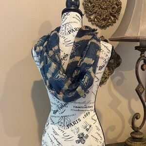 Scarf infinity sheer UCF knights college sports black & brown